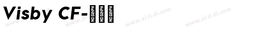 Visby CF字体转换